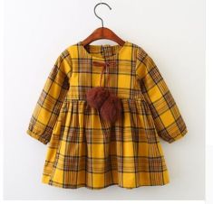 Keelorn Girls Dress Autumn Winter Brand Girl Clothes Plaid Fur Ball Bow