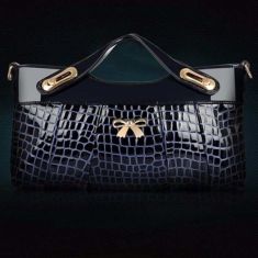 Stylish embossed grain clutch bag for women