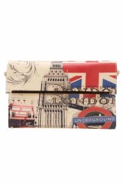 Elegant Women Synthetic Leather Tote Envelope Print Clutch