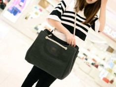 Canvas Handbag Rope Single