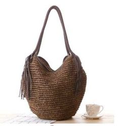 Octopods Tassel Woven Rattan Bag 