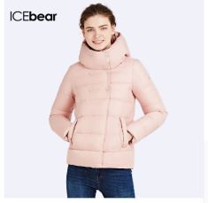 Slim Short Coat Bio Down Jacket Winter Double Breasted Women's Cotton