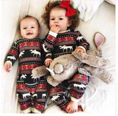 Christmas Pajamas Dress For Baby Kids Boy Vestidos Toddler Baby Boy Christmas Long Sleeve