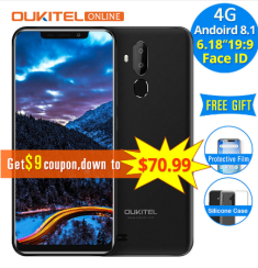 Oukitel C12 Pro 4G 6.18" 19:9 Android 8.1 Face ID 2GB RAM 16GB ROM 3300mAh Mobile Phone 