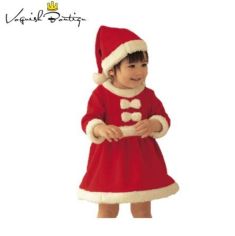 PureMilk baby girls dress with hat new year costume clothes
