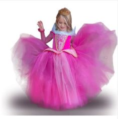 New Summer Christmas cosply Baby Girls Dress Party Dress Kids Princess Dresses