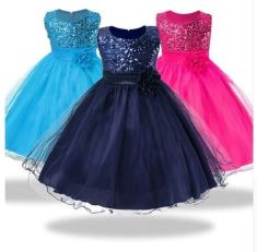 1-14 yrs teenagers Girls Dress Wedding Party Princess Christmas Dresses