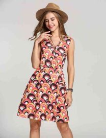 Casual Women Print Sundress Dress
