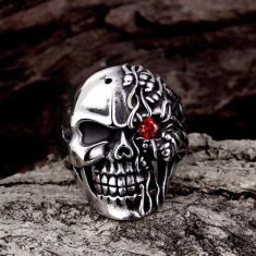 Unique Star Celebrity Men Styles Skull Ring