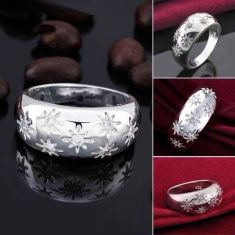 Silver Plated New Design Finger Ring For Lady 2