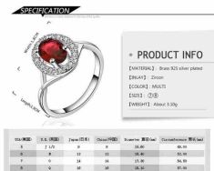 Silver Plated New Design Finger Ring For Lady 3