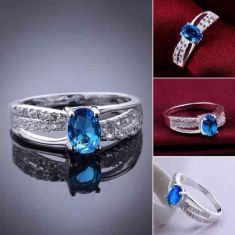 Silver Plated New Design Finger Ring For Lady 4