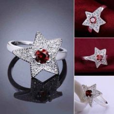 Silver Plated New Design Finger Ring For Lady 5