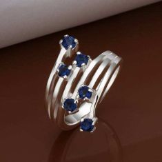 Silver Plated New Design Finger Ring For Lady