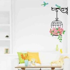 Birdcage Wallpaper For Kids Rooms Vinyl Wall Stickers