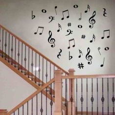 Music Notes Wall Stickers Vinyl Decoration