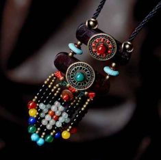 Beautiful Tibetan Wooden Necklace