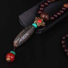 New design sandalwood fashion ethnic necklace jewelry