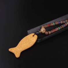 New lover design sandalwood fashion ethnic necklace ,Nepal jewelry clay fish pendants,ethnic jewelry vintage necklace pendants