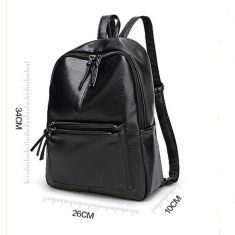 New Travel Backpack Korean Women Backpack Leisure Student Schoolbag Soft PU Leather Women Bag