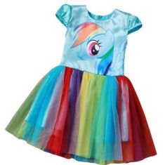 New Hot Sale My Baby Girl Dress Children Girl little Pony Dresses Cartoon Princess Party Costume Kids Clothes Summer Clothing