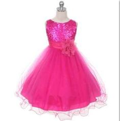 Christmas Girls Dresses,Baby Girls sequins Flowers Princess Party Dresses,Baby Girls clothes Sleeveless Vestidos for New Year