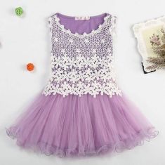 2017 Summer style girl dresses for 2-12 years Princess Party Kids clothes Child's wear toddler tutu baby girls dress with lace