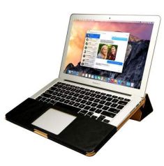 Jisoncase PU Leather Stand Cover Case For MacBook Air Pro Retina 11 12 13 15 inch Sleeve Luxury Leisure Laptop Bags & Cases