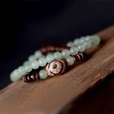 925 Silver beads bracelet,handmade Dayi Beads ethnic bracelet,Chinese wind jewelry vintage necklace ,new Aventurine bracelet