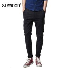 Spring Fashion Plaid Pants For Men Outdoors Long Trousers