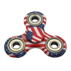 American Flag Fidget Toy ABS Plastic EDC Hand Spinner For Autism and ADHD Stress Relief Toys New Finger Spinner