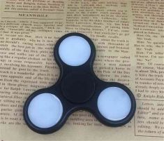 LED Light Hand Finger Spinner Fidget Plastic EDC Hand Spinner For Autism And ADHD Relief Focus Anxiety Stress Toys Gift 