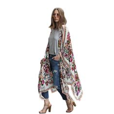 Summer Style Women Long Chiffon Kimono Cardigan Blusa Feminina