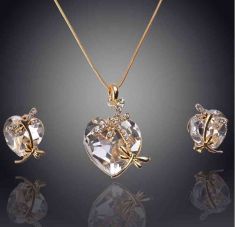 Women 14k Gold Filled  Austrian Crystal Animal Pendant