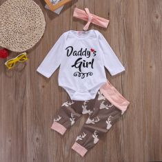 pudcoco Newborn Infant Early Clothes Set Tops Pants 3pcs