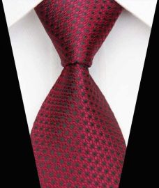 Dot Stripe Classic 100% Silk Neck Tie Design 14