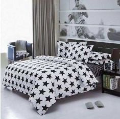 Home textiles, 4 sets of Muji bedding (Bedding bag - bedsheets - pillowcase) design 1