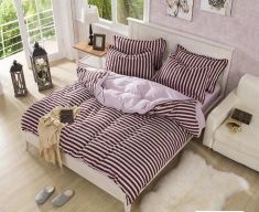 Home textiles, 4 sets of Muji bedding (Bedding bag - bedsheets - pillowcase) design 8