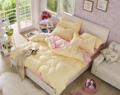 Home textiles, 4 sets of Muji bedding (Bedding bag - bedsheets - pillowcase) design 10