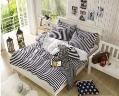 Home textiles, 4 sets of Muji bedding (Bedding bag - bedsheets - pillowcase) design 11