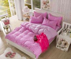 Home textiles, 4 sets of Muji bedding (Bedding bag - bedsheets - pillowcase) design 23