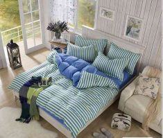 Home textiles, 4 sets of Muji bedding (Bedding bag - bedsheets - pillowcase) design 25