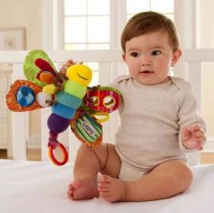 Multifunctional toy butterfly Plush toys multi touch function hold my baby toys