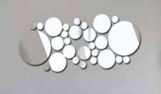 New Arrivals 2015 30pcs Filled Circle Mirror Style Removable Decal Art Mural Wall Sticker Home Decor Free Shipping