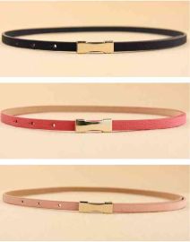 7 colors fashion women leather belt Factory wholesale Small simple lady belt Waist Accessories