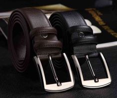 High Genuine Leather crocodile grain Men belts