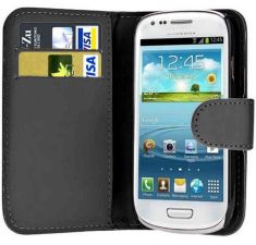 PU Leather Wallet Magnetic Closure Case Cover For Samsung Galaxy S3 MINI I8190