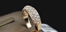 18K Rose Gold Plated Rhinestones Studded Finger Rings