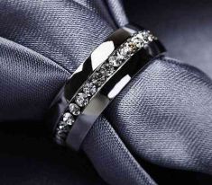 Rings Channel-Set Eternity 316L Stainless Steel