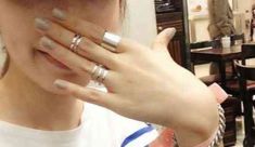 Shiny Punk Polish Gold Stack Plain Band Midi Mid Finger Knuckle